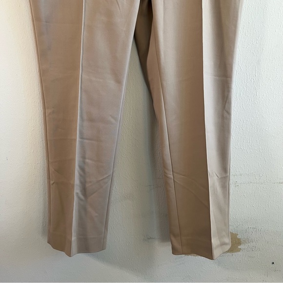 Akris Punto Pants Franca Mid-Rise Crop Pants Light Brown (Khaki/Tan) Sz 12 NWT - Picture 11 of 16